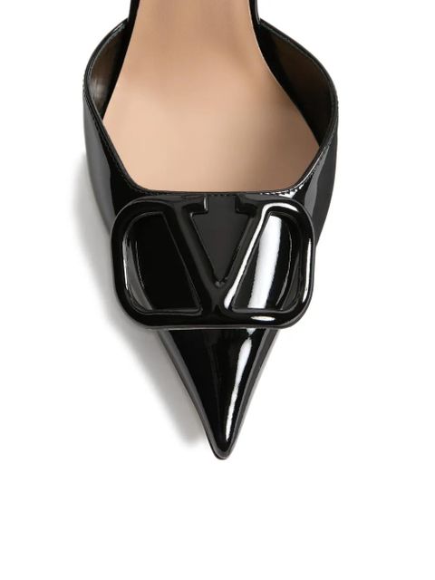 Valentino Garavani Vlogo-detail heeled pumps - Black