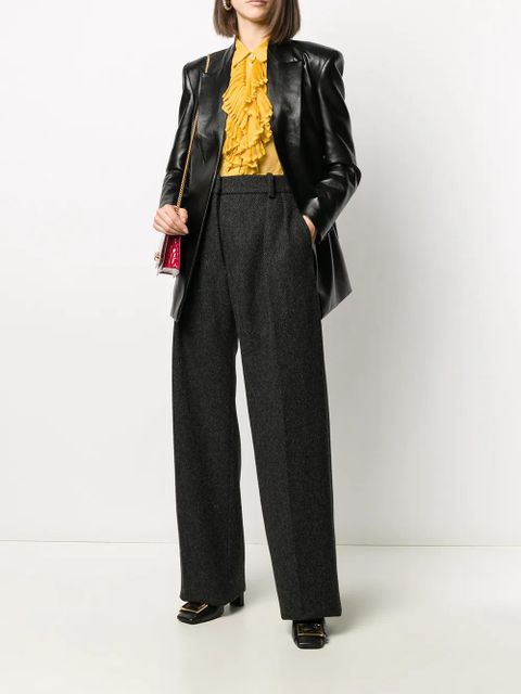 Valentino Garavani tailored herringbone trousers - Grey