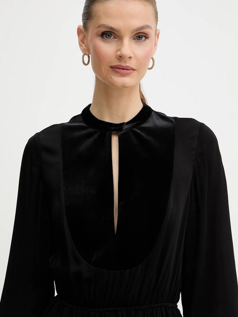 Armani Exchange sukienka kolor czarny mini rozkloszowana XW001036 AF16121