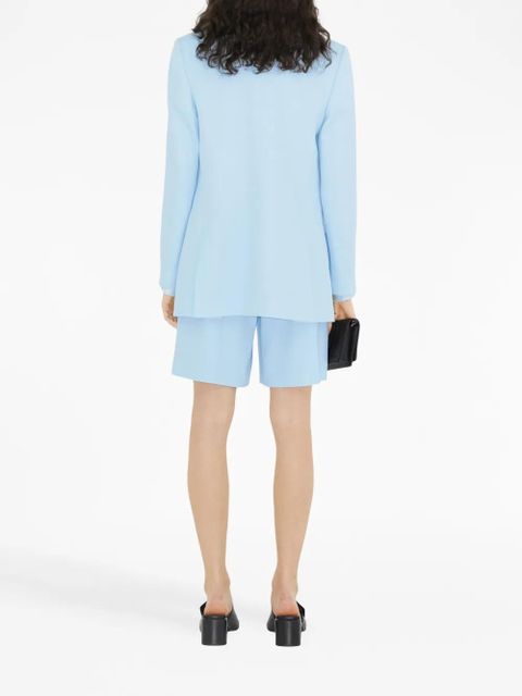 Burberry single-breasted wool blazer - Blue