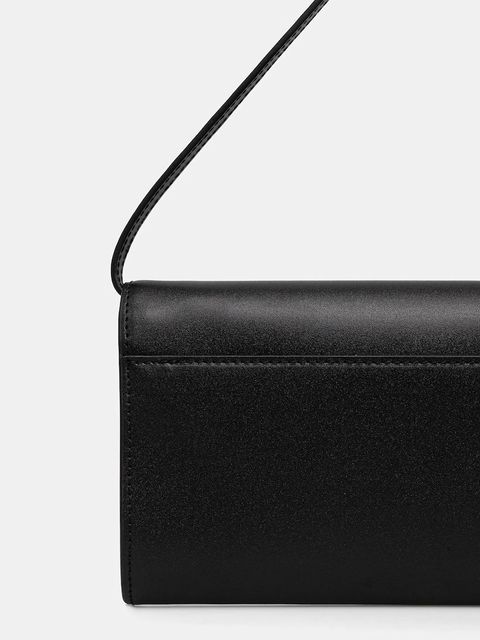 Patrizia Pepe torebka skórzana kolor czarny 8B0304 L061 - zdjęcie produktu nr 2