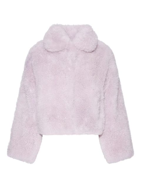 Yves Salomon shearling jacket - Purple