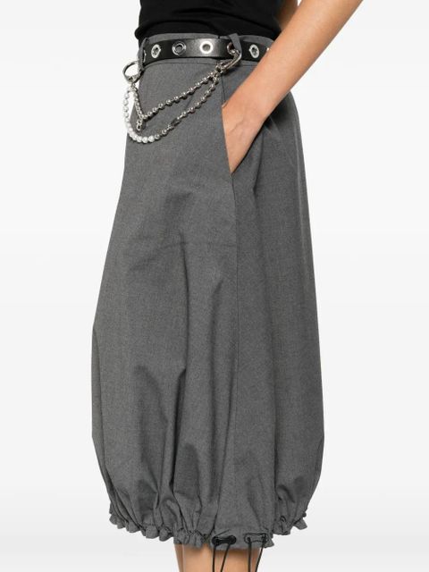 Coperni balloon-shape midi skirt - Grey