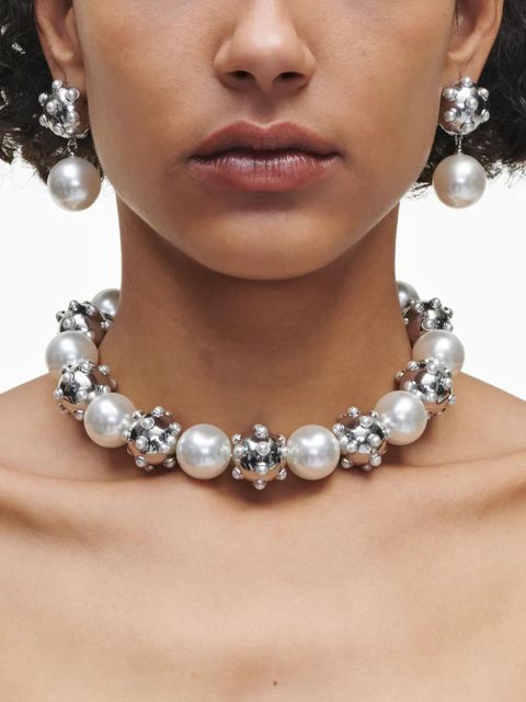 Marc Jacobs The Pearl Dot necklace - White - zdjęcie produktu nr 2