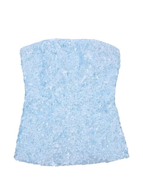 Acler Pipson strapless top - Blue - zdjęcie produktu nr 1