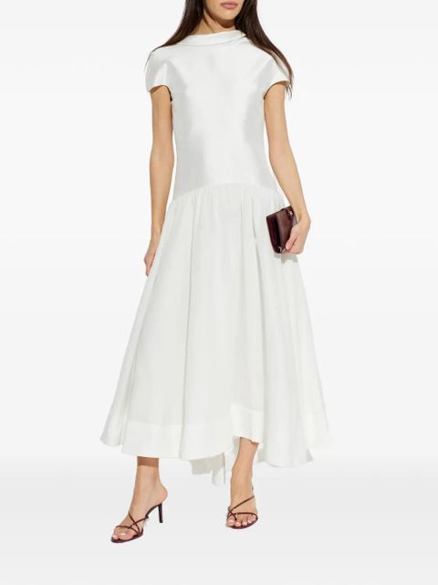 Self-Portrait scoop-neck back midi dress - White - zdjęcie produktu nr 2