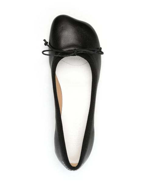 MM6 Maison Margiela Anatomic leather ballerina shoes - Black