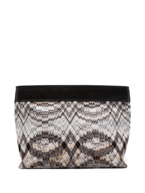 Missoni patterned trim shoulder bag - Brown - zdjęcie produktu nr 1