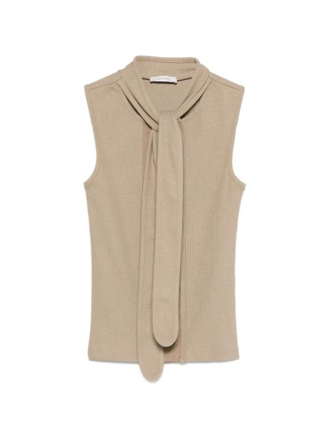 LEMAIRE asymmetrical tie top - Neutrals - zdjęcie produktu nr 1