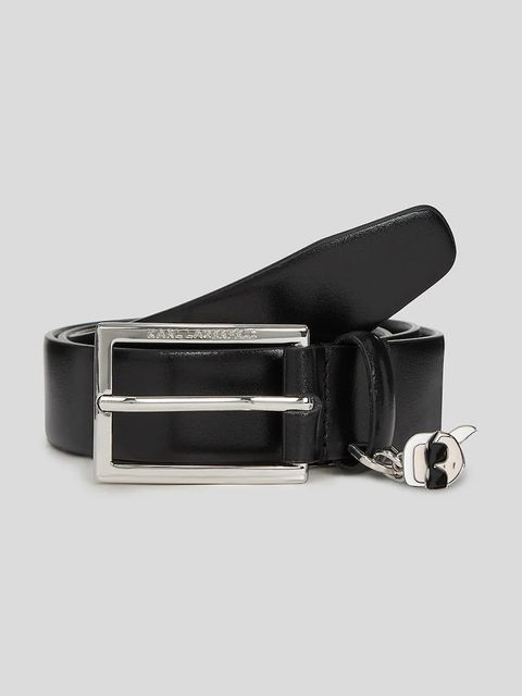 Karl Lagerfeld pasek IKON damski kolor czarny A3W33069 - zdjęcie produktu nr 1