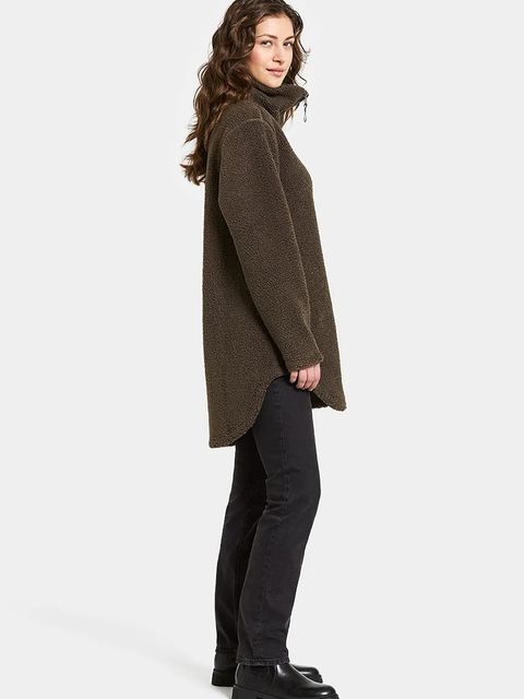 Didriksons bluza polarowa UMI kolor brązowy gładka 505941