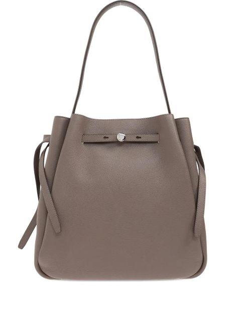 Tory Burch large Romy leather bucket bag - Brown - zdjęcie produktu nr 1