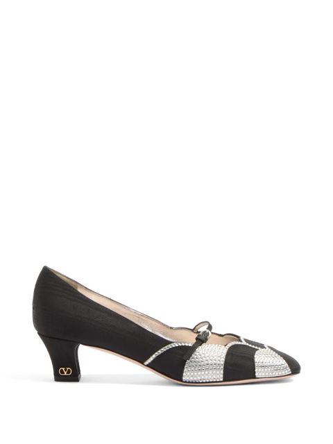 Valentino Garavani 45mm Bowow embellished pumps - Black - zdjęcie produktu nr 1