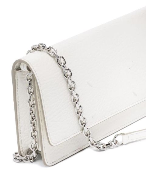 Maison Margiela four-stitch leather wallet-on-chain - White