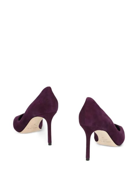Jimmy Choo 85mm romy suede pumps - Purple