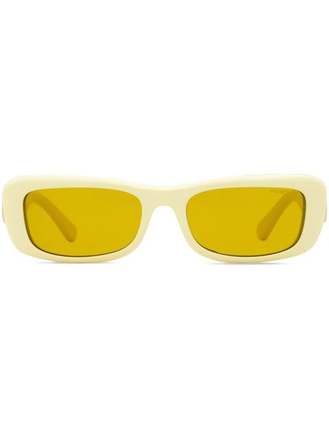 Moncler Eyewear Minuit rectangle-frame sunglasses - Yellow - zdjęcie produktu nr 1