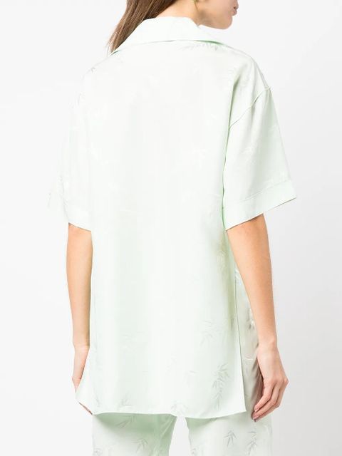 Alexander Wang jacquard pajama-style shirt - Green