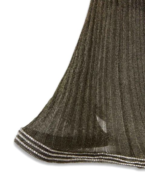 Simkhai Brighton embellished ribbed midi skirt - Green