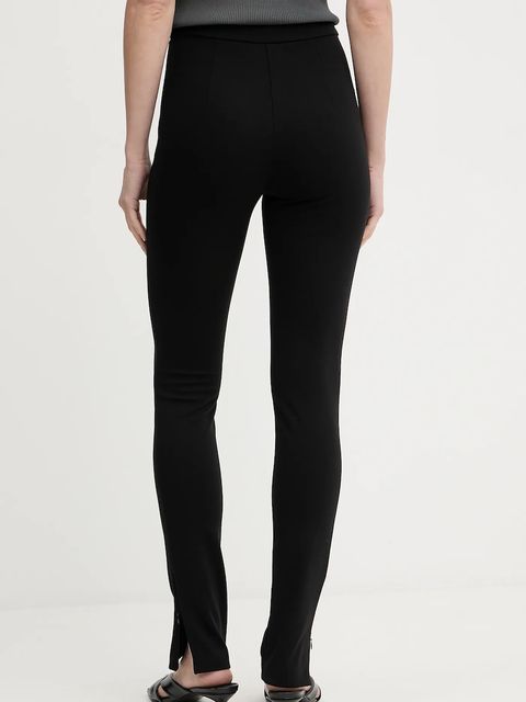 Pinko spodnie damskie kolor czarny dopasowane high waist 105457 A15M - zdjęcie produktu nr 2