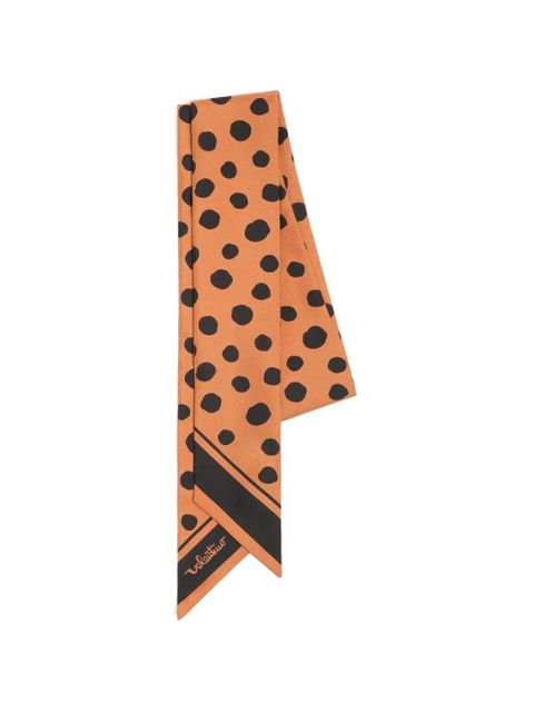 Valentino Garavani dalmatian polka-dot silk bandeau scarf - Orange - zdjęcie produktu nr 1