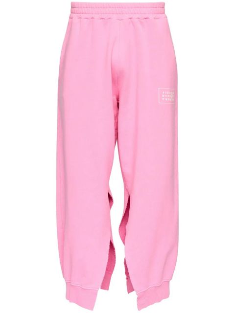 MM6 Maison Margiela slit loose-fit track pants - Pink - zdjęcie produktu nr 1