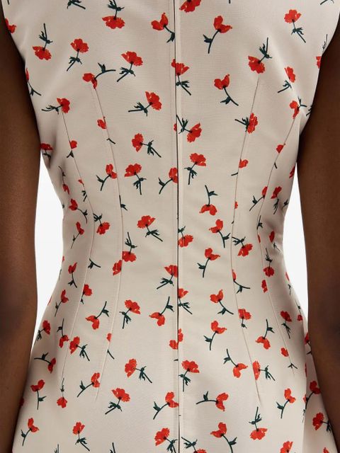 Jil Sander printed midi dress - Neutrals