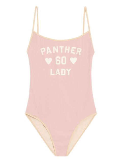 Valentino Garavani printed logo-detail swimsuit - Pink - zdjęcie produktu nr 1