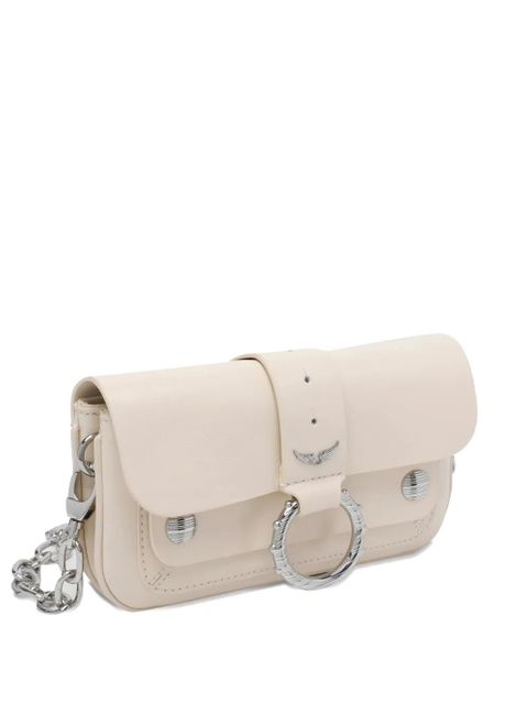 Zadig&Voltaire Kate leather shoulder bag - White