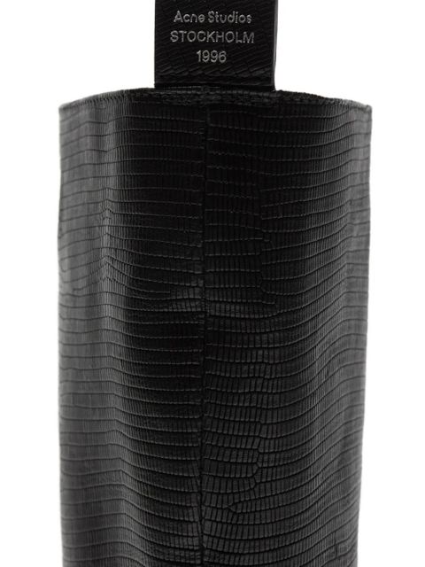 Acne Studios Slouch moccasin detail knee-high boots - Black - zdjęcie produktu nr 2