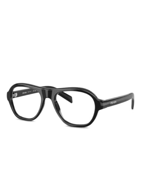 Prada Eyewear pilot-frame glasses - Black