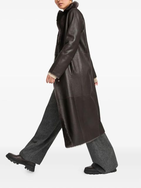 Yves Salomon reversible shearling coat - Grey