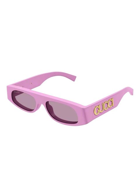Gucci Eyewear rectangle-frame sunglasses - Pink - zdjęcie produktu nr 2