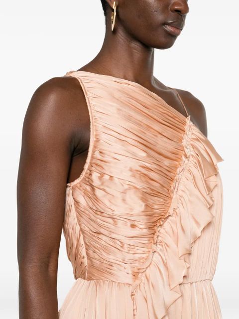 Ulla Johnson Aisha ruffled one-shoulder maxi dress - Neutrals