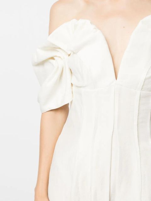 Cult Gaia Asal off-shoulder dress - White