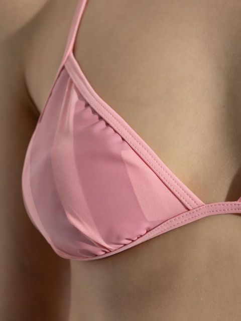 Diesel Bfb-Sees-A triangle bikini top - Pink