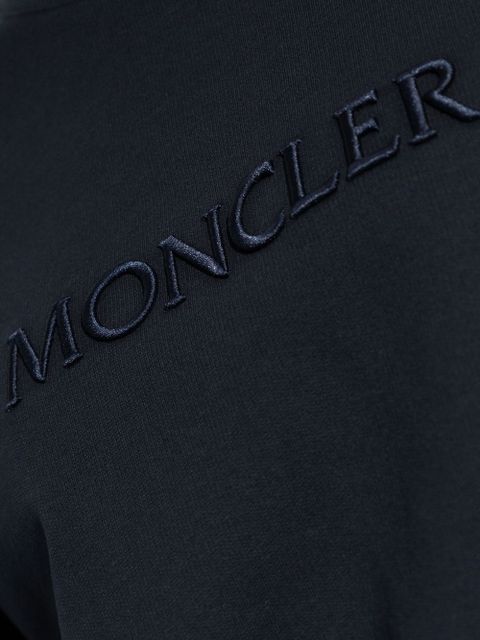 Moncler logo-embroidered sweatshirt - Blue