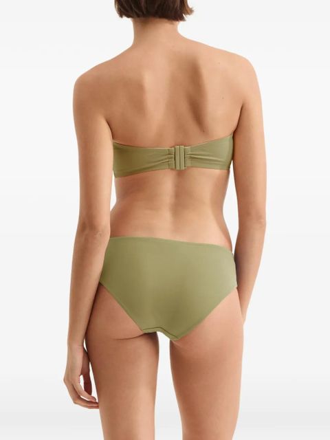 ERES Show Bandeau ruched bikini top - Green