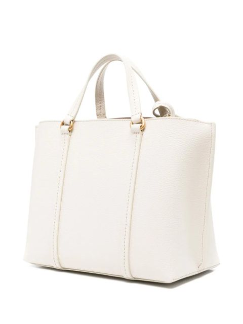 PINKO logo-charm tote bag - Neutrals