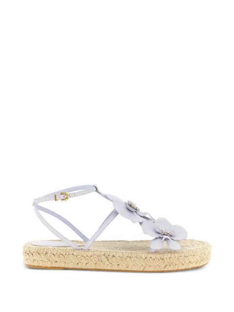 ZIMMERMANN Orchid flower-embellished espadrilles sandals - Purple - zdjęcie produktu nr 1