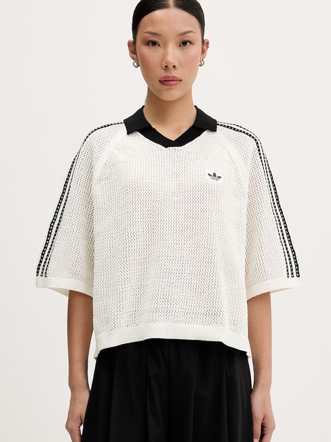 adidas Originals polo swetrowe damskie Crochet - zdjęcie produktu nr 1