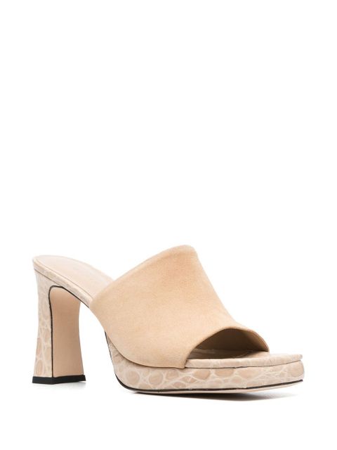 BY FAR 100mm Beliz sandals - Neutrals - zdjęcie produktu nr 2