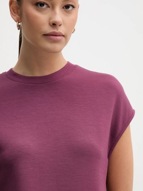 United Colors of Benetton t-shirt damski kolor fioletowy 3QAFD10AX