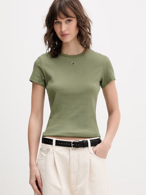 Tommy Jeans t-shirt basic damski bawełniany z elastanem - zdjęcie produktu nr 1