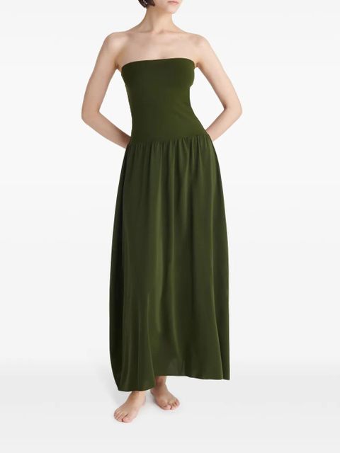 ERES Oda strapless maxi dress - Green