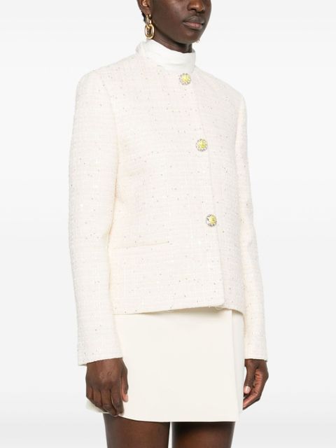 Valentino Garavani sequin-embellished jacket - Neutrals