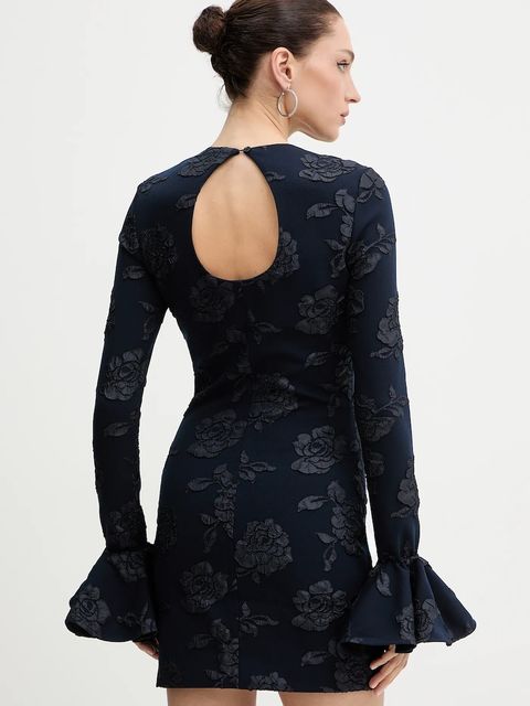 Rotate sukienka kolor granatowy mini prosta 1151182318