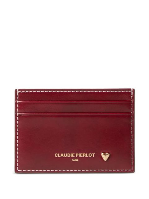 Claudie Pierlot leather cardholder - Red - zdjęcie produktu nr 1