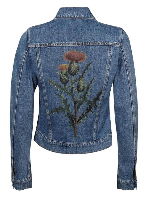 Lanvin rabbit-patch denim jacket - Blue - zdjęcie produktu nr 2