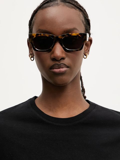 Palm Angels okulary przeciwsłoneczne kolor brązowy PERI089_516064