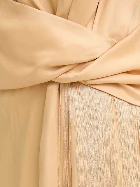 Answear.LAB sukienka kolor żółty midi rozkloszowana